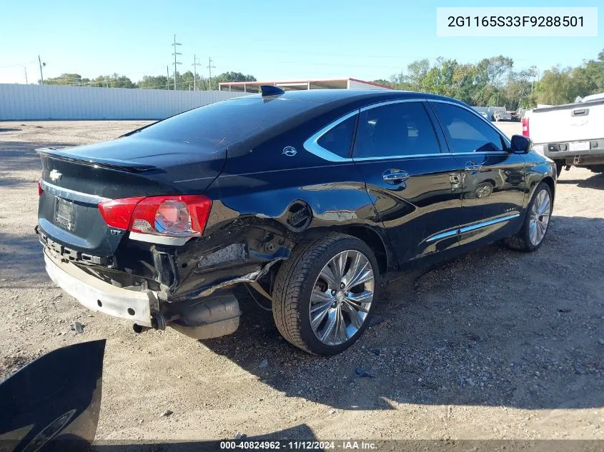 2015 Chevrolet Impala 2Lz VIN: 2G1165S33F9288501 Lot: 40824962