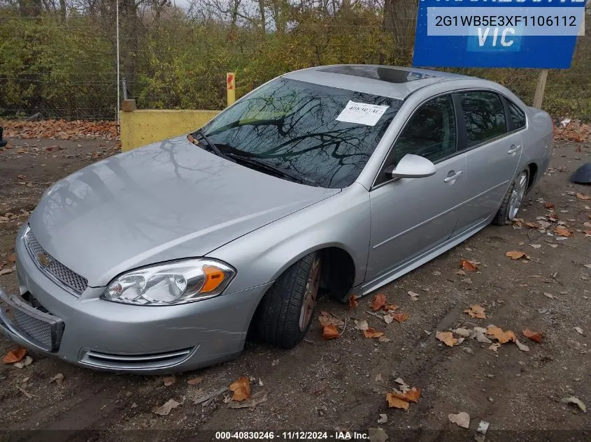 2015 Chevrolet Impala Limited Lt VIN: 2G1WB5E3XF1106112 Lot: 40830246