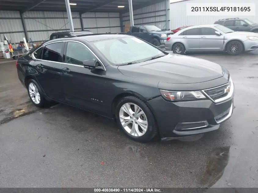 2015 Chevrolet Impala 1Fl VIN: 2G11X5SL4F9181695 Lot: 40838490