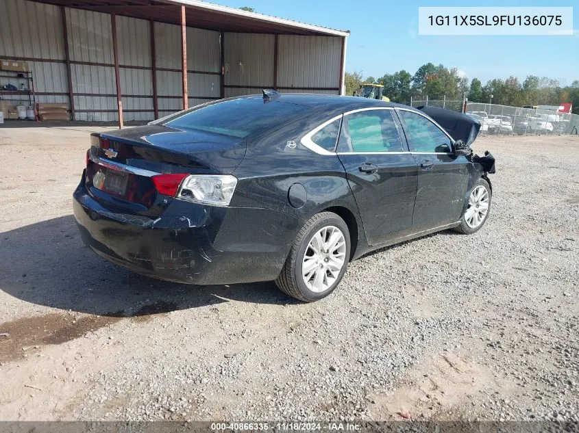 2015 Chevrolet Impala Ls VIN: 1G11X5SL9FU136075 Lot: 40866335