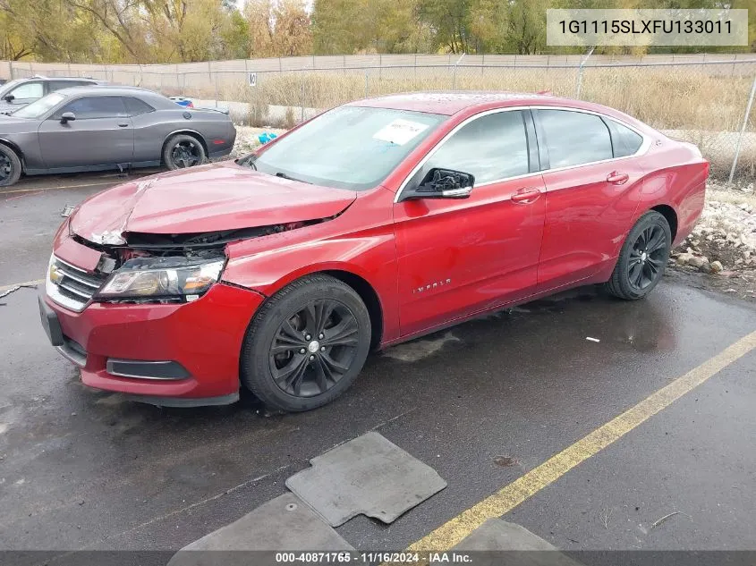 2015 Chevrolet Impala 1Lt VIN: 1G1115SLXFU133011 Lot: 40871765