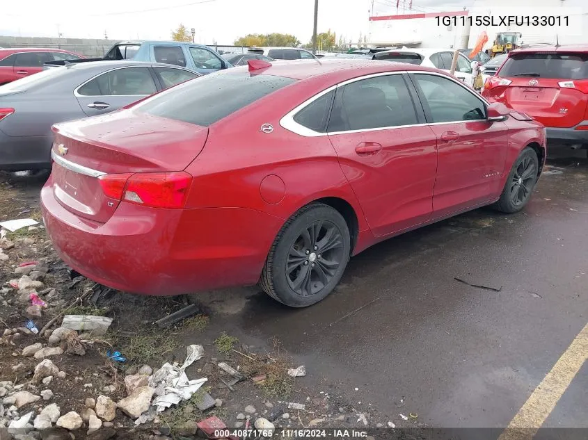 2015 Chevrolet Impala 1Lt VIN: 1G1115SLXFU133011 Lot: 40871765