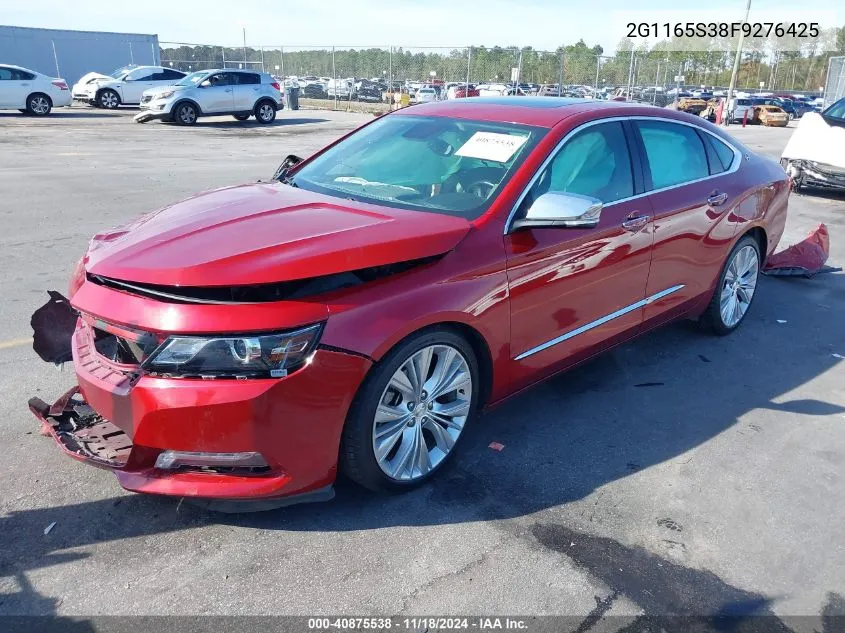 2015 Chevrolet Impala Ltz VIN: 2G1165S38F9276425 Lot: 40875538