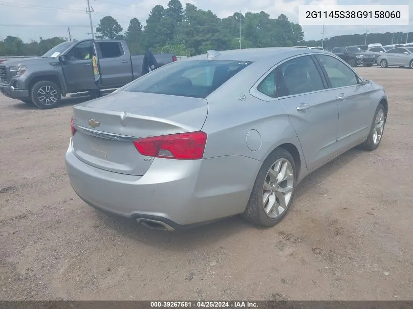 2016 Chevrolet Impala 2Lz VIN: 2G1145S38G9158060 Lot: 39267581