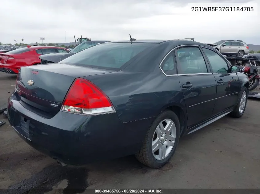 2G1WB5E37G1184705 2016 Chevrolet Impala Limited Lt