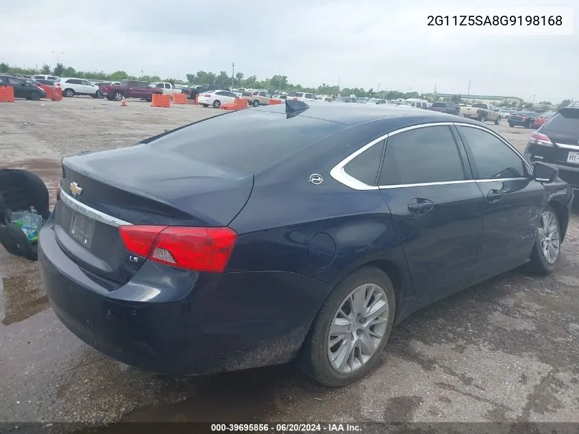 2016 Chevrolet Impala Ls VIN: 2G11Z5SA8G9198168 Lot: 39695856