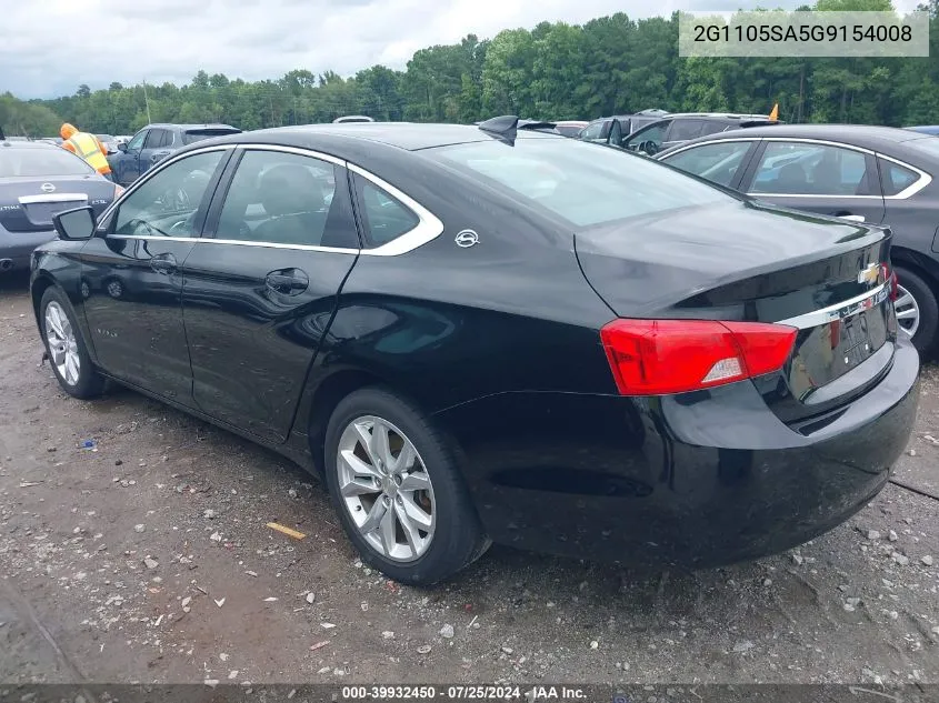 2G1105SA5G9154008 2016 Chevrolet Impala 1Lt