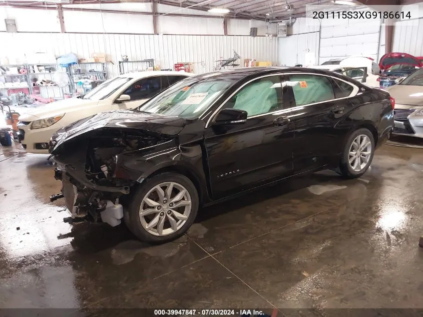 2G1115S3XG9186614 2016 Chevrolet Impala 2Lt