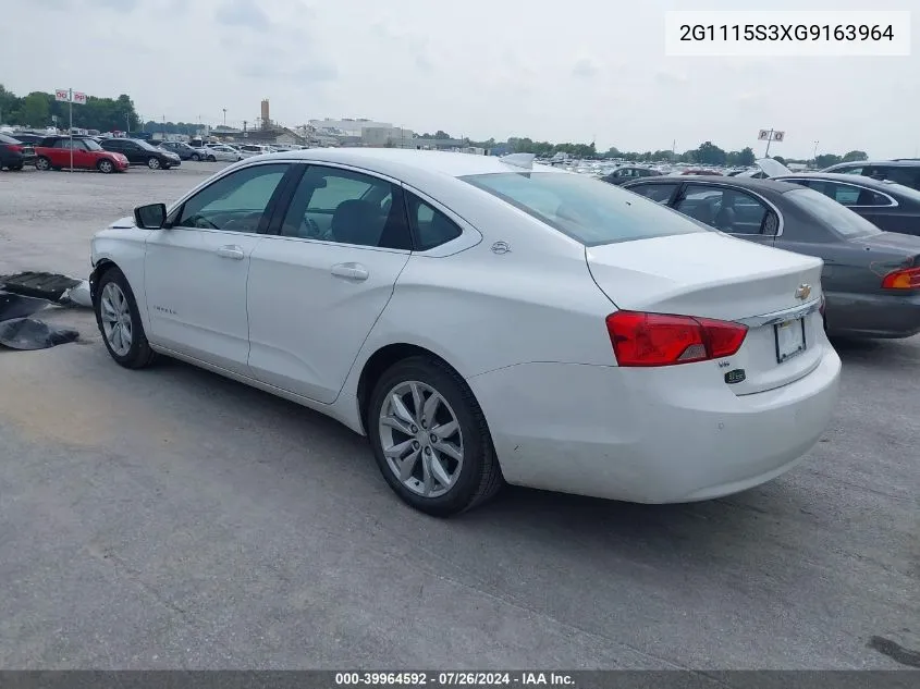 2G1115S3XG9163964 2016 Chevrolet Impala 2Lt