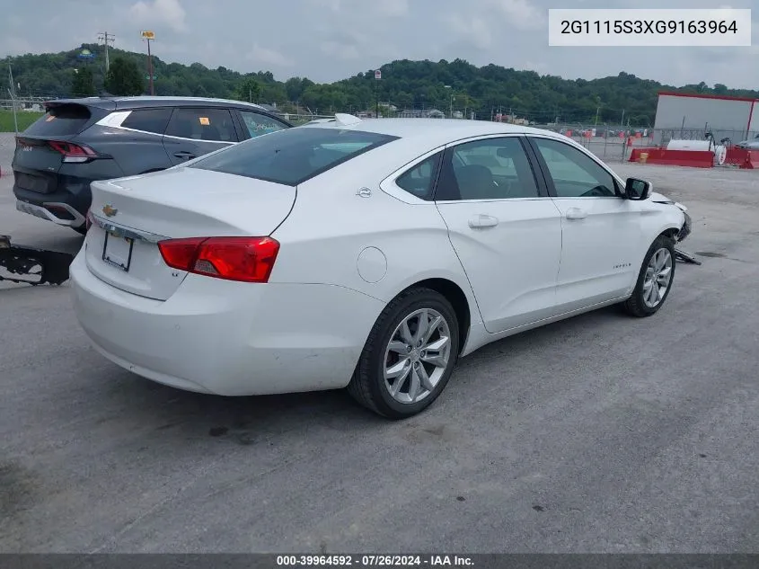 2G1115S3XG9163964 2016 Chevrolet Impala 2Lt