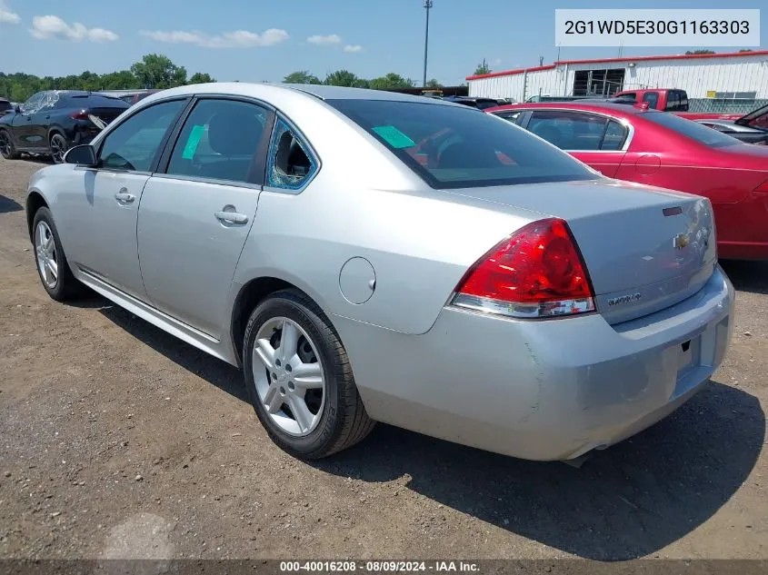 2G1WD5E30G1163303 2016 Chevrolet Impala Limited Police