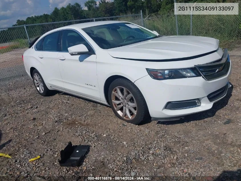 2016 Chevrolet Impala 2Lt VIN: 2G1115S34G9133097 Lot: 40116876