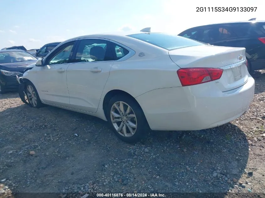 2G1115S34G9133097 2016 Chevrolet Impala 2Lt