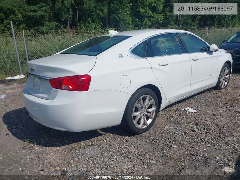 2016 Chevrolet Impala 2Lt VIN: 2G1115S34G9133097 Lot: 40116876