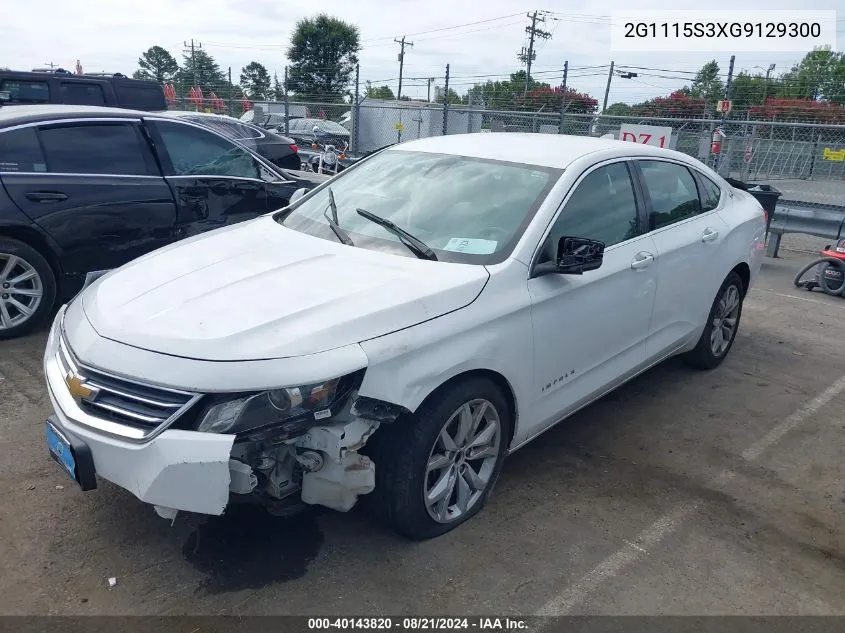 2G1115S3XG9129300 2016 Chevrolet Impala Lt