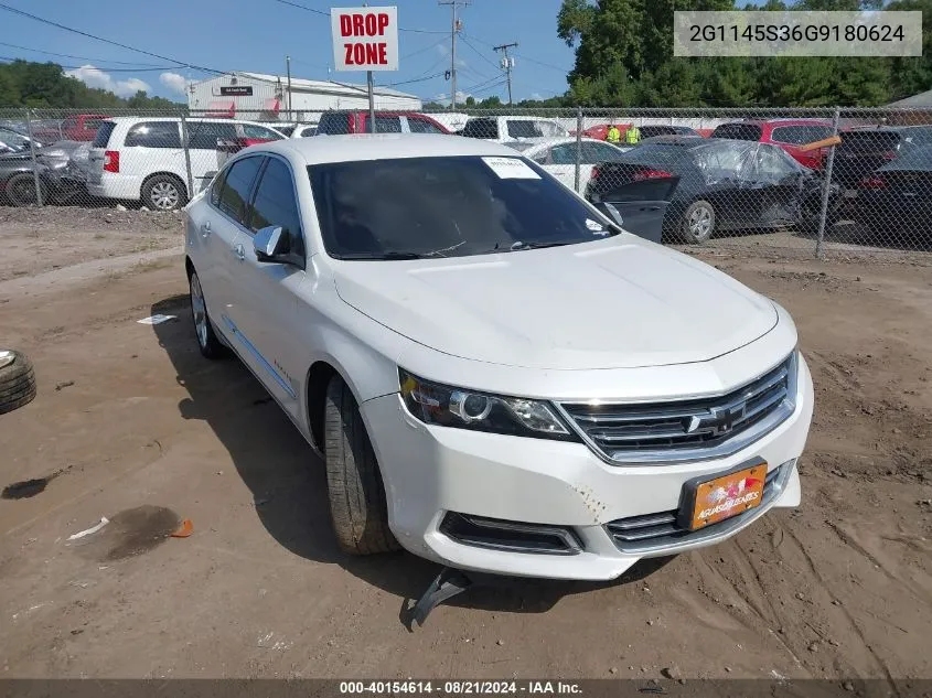 2016 Chevrolet Impala Ltz VIN: 2G1145S36G9180624 Lot: 40154614