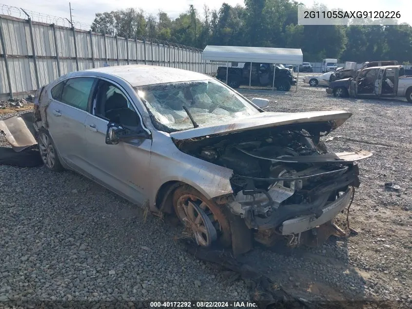 2016 Chevrolet Impala 1Lt VIN: 2G1105SAXG9120226 Lot: 40172292