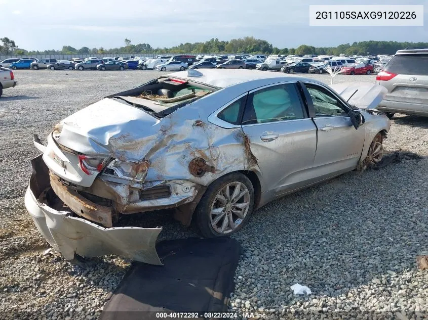 2016 Chevrolet Impala 1Lt VIN: 2G1105SAXG9120226 Lot: 40172292