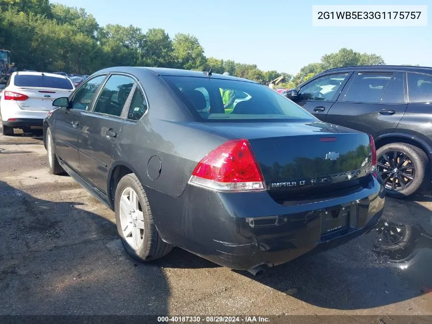 2016 Chevrolet Impala Limited Lt VIN: 2G1WB5E33G1175757 Lot: 40187330