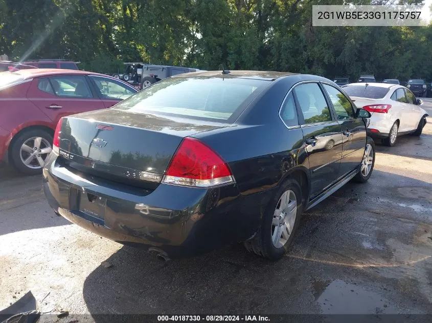 2G1WB5E33G1175757 2016 Chevrolet Impala Limited Lt