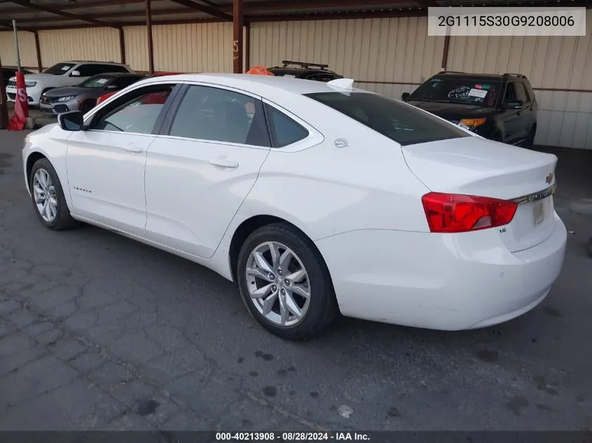 2G1115S30G9208006 2016 Chevrolet Impala 2Lt