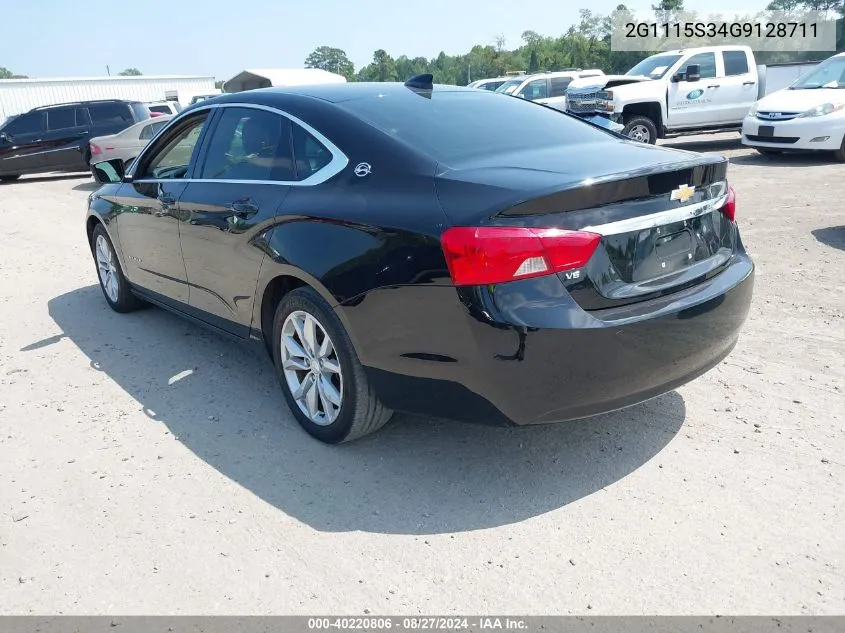 2016 Chevrolet Impala 2Lt VIN: 2G1115S34G9128711 Lot: 40220806