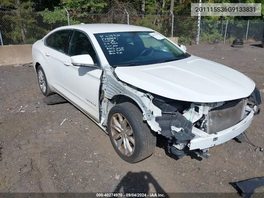 2016 Chevrolet Impala 2Lt VIN: 2G1115S36G9133831 Lot: 40274970