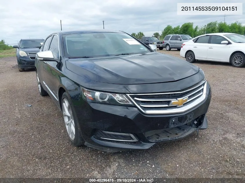 2G1145S35G9104151 2016 Chevrolet Impala Ltz