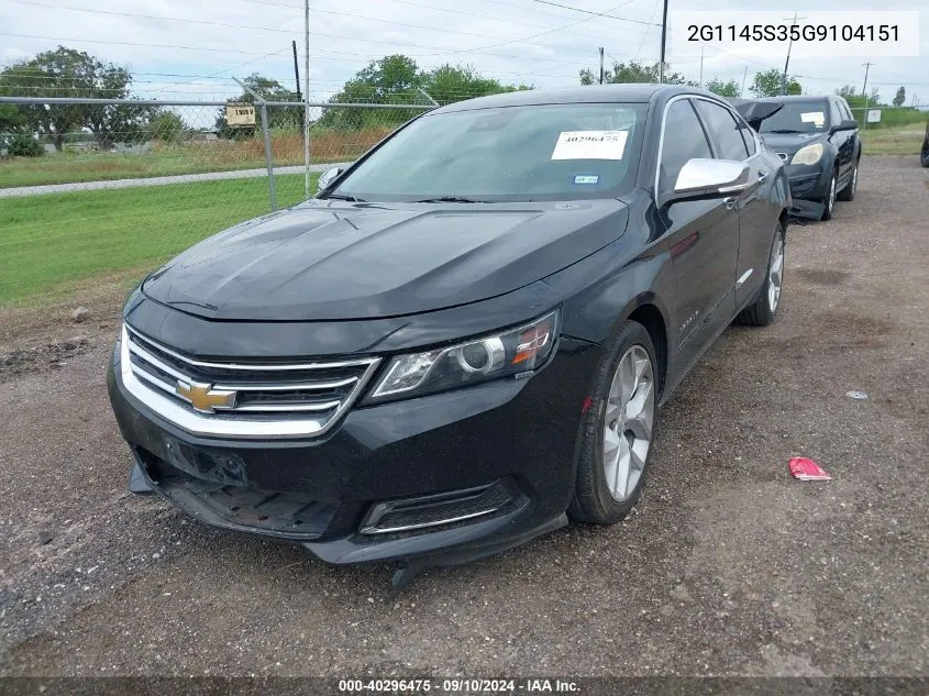 2G1145S35G9104151 2016 Chevrolet Impala Ltz