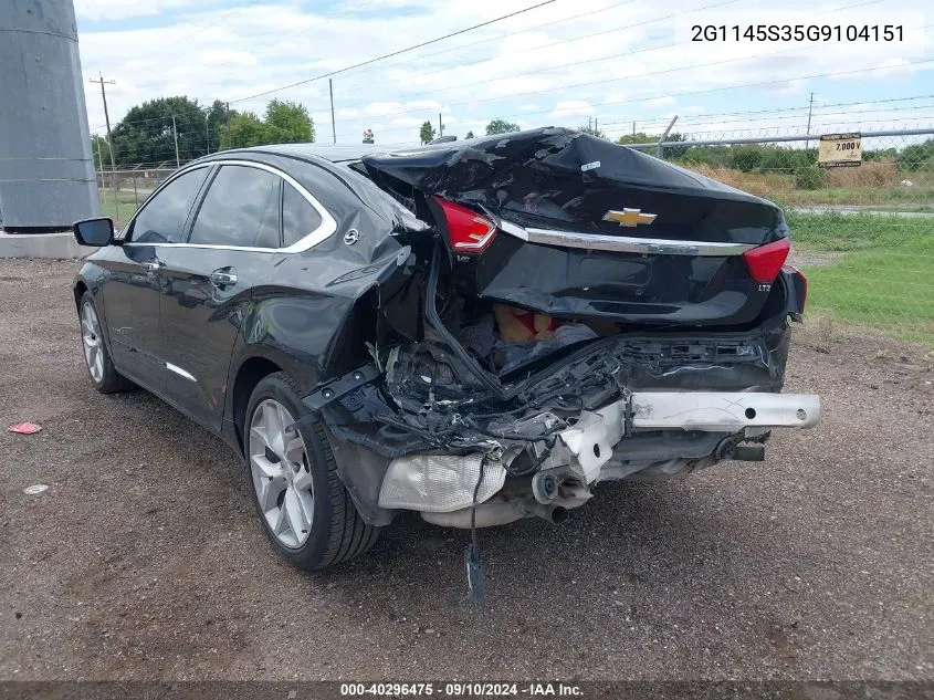 2G1145S35G9104151 2016 Chevrolet Impala Ltz