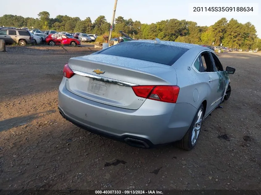 2016 Chevrolet Impala 2Lz VIN: 2G1145S35G9188634 Lot: 40307333