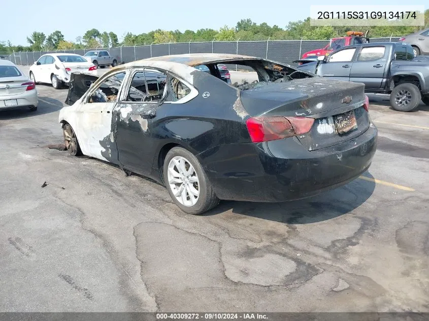 2G1115S31G9134174 2016 Chevrolet Impala 2Lt