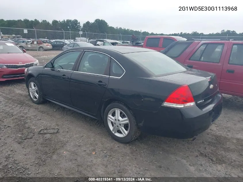 2016 Chevrolet Impala Limited Police VIN: 2G1WD5E30G1113968 Lot: 40319341