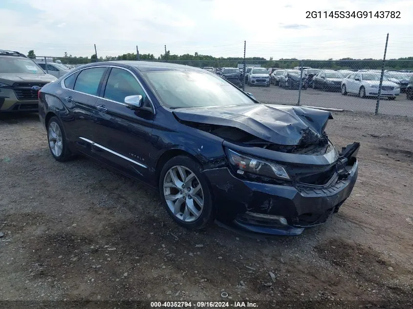 2G1145S34G9143782 2016 Chevrolet Impala 2Lz