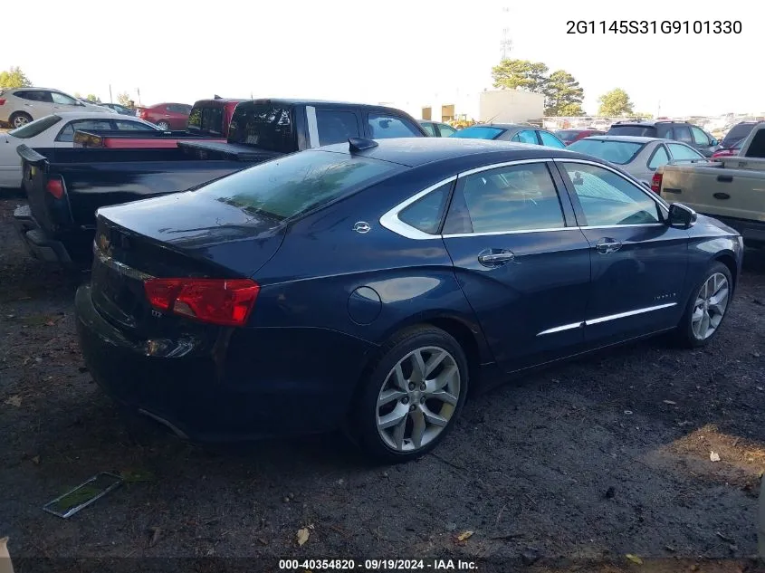 2016 Chevrolet Impala 2Lz VIN: 2G1145S31G9101330 Lot: 40354820