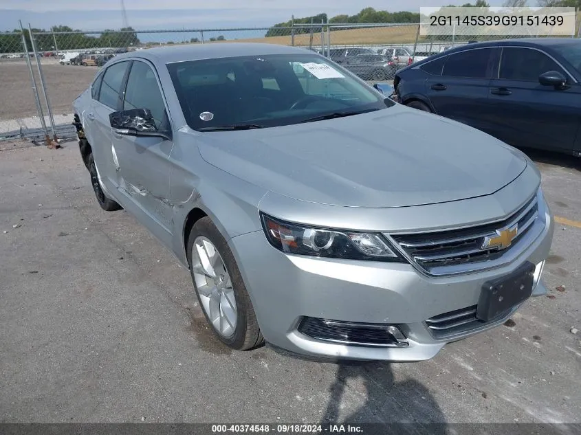 2G1145S39G9151439 2016 Chevrolet Impala Ltz