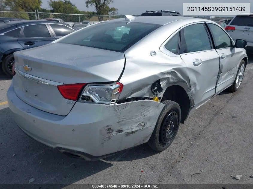 2G1145S39G9151439 2016 Chevrolet Impala Ltz