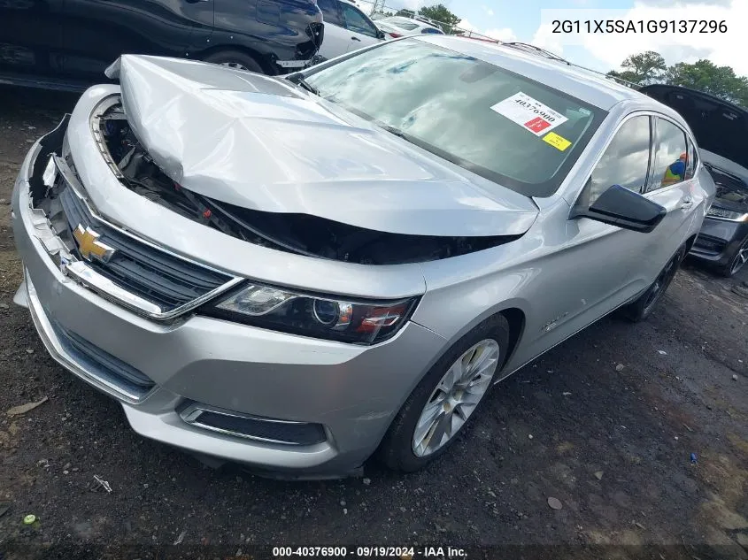 2G11X5SA1G9137296 2016 Chevrolet Impala 1Fl