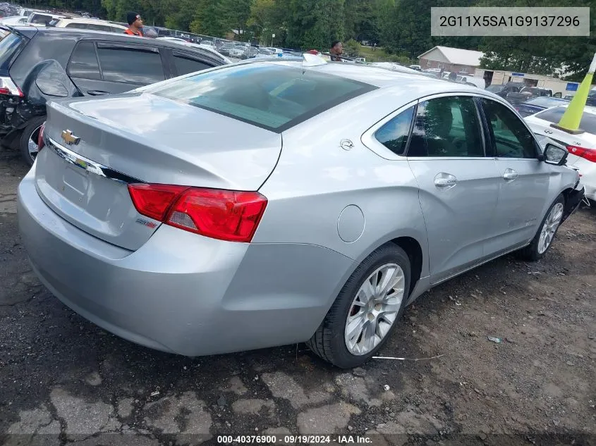 2G11X5SA1G9137296 2016 Chevrolet Impala 1Fl