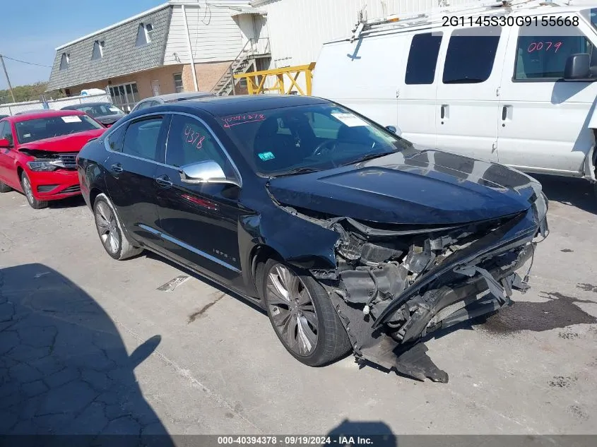 2016 Chevrolet Impala 2Lz VIN: 2G1145S30G9155668 Lot: 40394378