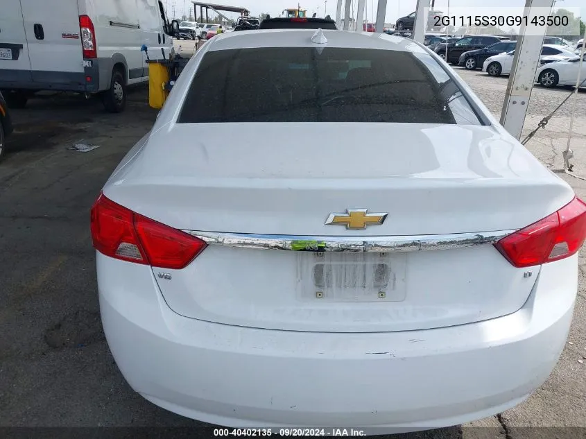 2G1115S30G9143500 2016 Chevrolet Impala 2Lt