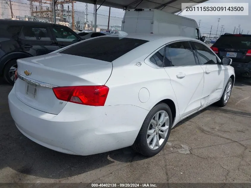 2G1115S30G9143500 2016 Chevrolet Impala 2Lt