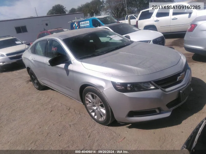 2G11X5SA1G9160285 2016 Chevrolet Impala 1Fl