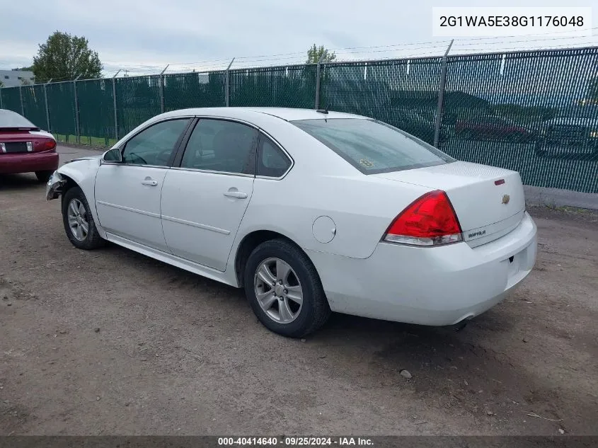 2016 Chevrolet Impala Limited Ls VIN: 2G1WA5E38G1176048 Lot: 40414640