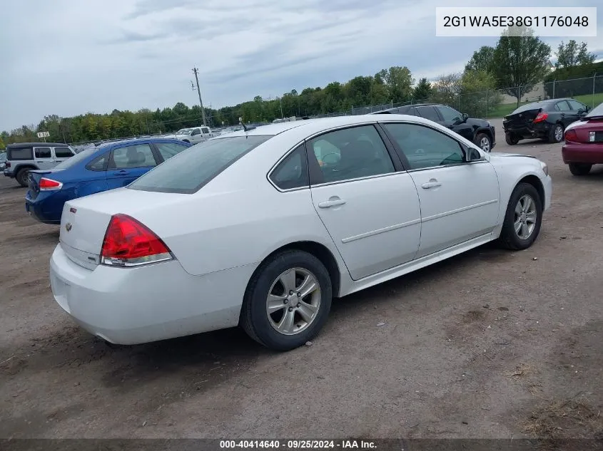 2016 Chevrolet Impala Limited Ls VIN: 2G1WA5E38G1176048 Lot: 40414640