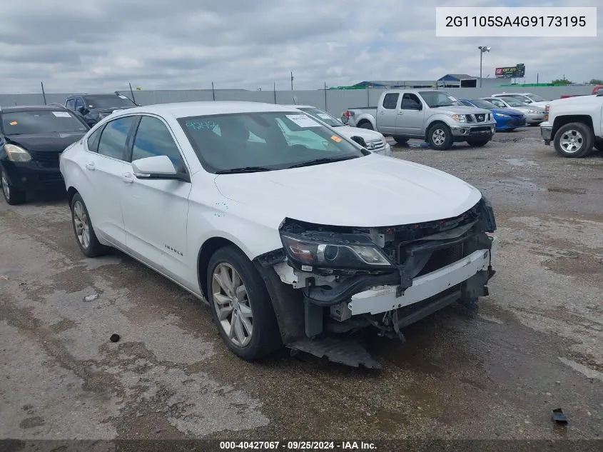 2G1105SA4G9173195 2016 Chevrolet Impala 1Lt