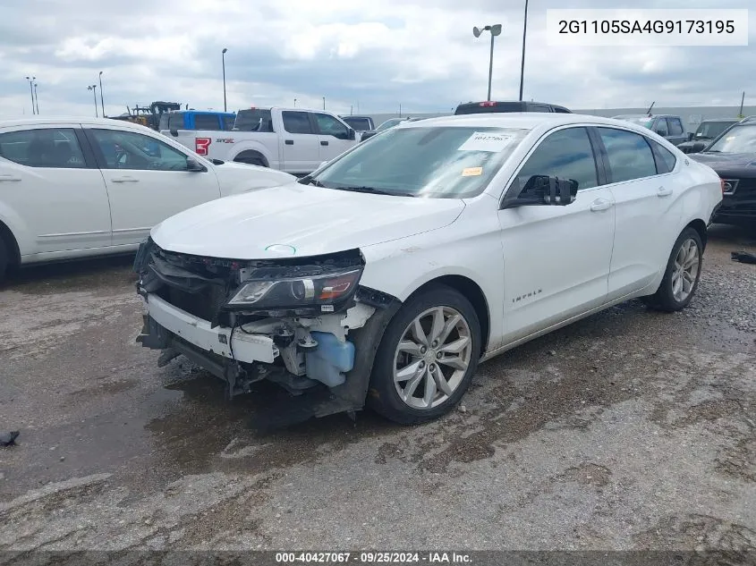 2G1105SA4G9173195 2016 Chevrolet Impala 1Lt