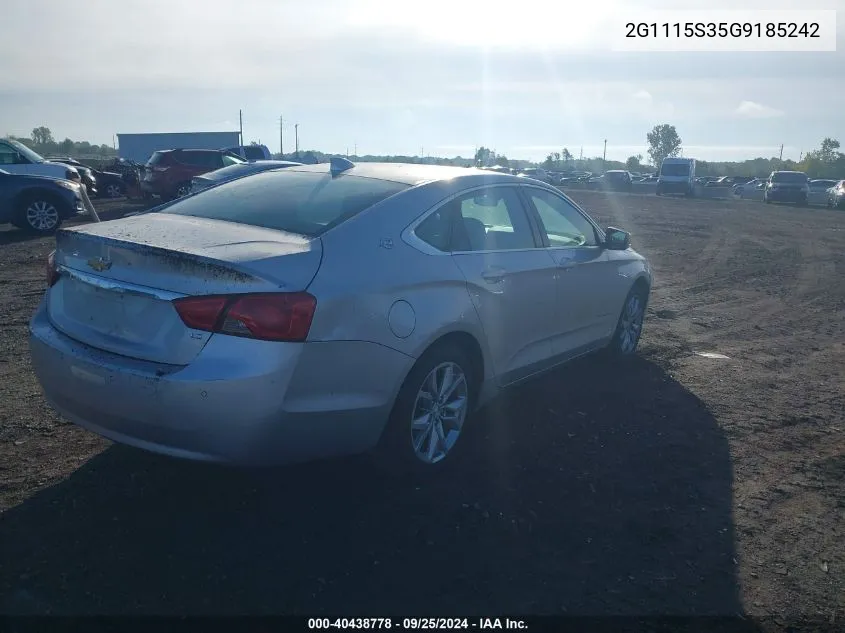 2G1115S35G9185242 2016 Chevrolet Impala 2Lt