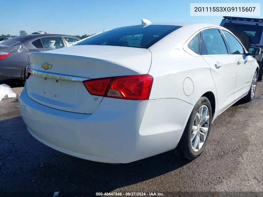 2G1115S3XG9115607 2016 Chevrolet Impala 2Lt