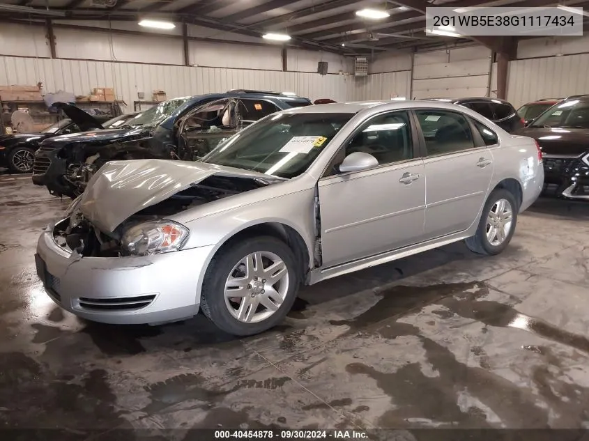 2G1WB5E38G1117434 2016 Chevrolet Impala Limited Lt